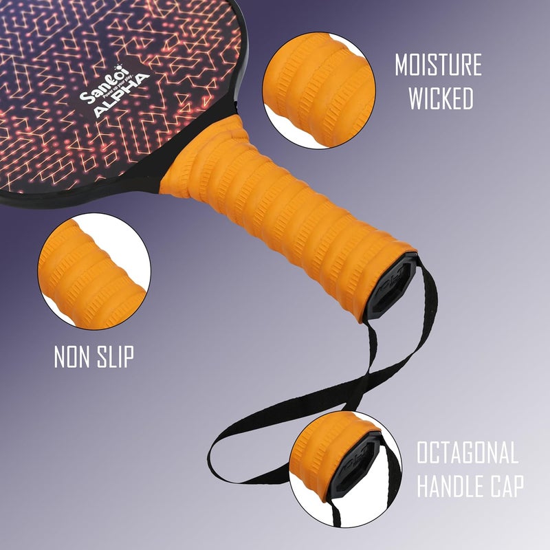 Knick Knack Santoi Graphite Pickleball Paddle Set - Lightweight Rackets with Cushion Comfort Grip for Outdoor Play - Image 4